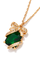Pave Present Pendant, Emerald